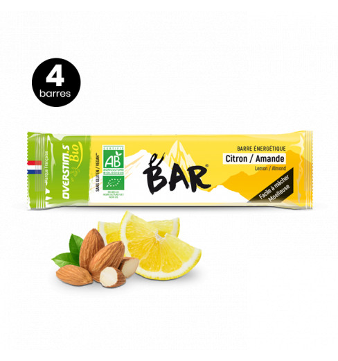 Overstims 4 Organic bars E-Bar Lemon / Almond