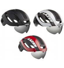 LAZER Bullet 2.0 road helmet with lens and LED light