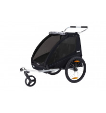 THULE remorque vélo Coaster XT Biplace Noir 2022