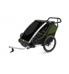 THULE remorque vélo Chariot Cab 2 personnes Vert Noir 2022