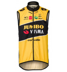TEAM JUMBO VISMA windbreaker cycling vest 2022