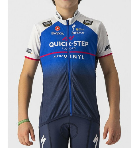 QUICK-STEP ALPHA VINYL maillot vélo manches courtes Kid junior 2022