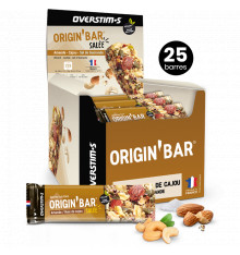 Overstims Salted Origin'Bar 25 bars Almond / Cashew nuts