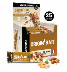 Overstims Salted Origin'Bar 25 bars Almond / Cashew nuts