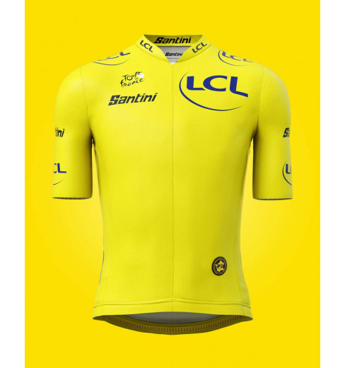 Santini Tour de France Replica Leader Yellow cycling jersey 2022