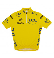 SANTINI maillot vélo enfant Tour de France Replica Leader - Jaune