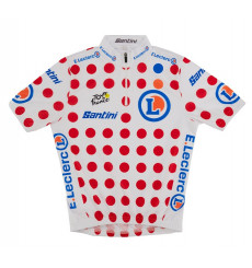 SANTINI maillot vélo enfant à pois Tour de France 