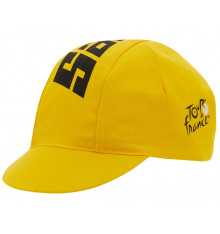 SANTINI casquette cycliste coton jaune Tour de France 2022