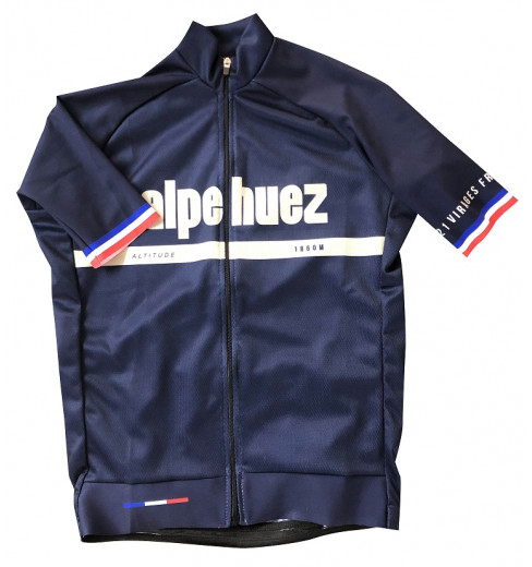 ALPE D'HUEZ blue kid's cycling jersey 2022