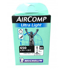 MICHELIN chambre à air route AIRCOMP ULTRA LIGHT 650x18/23c Valve 40 mm