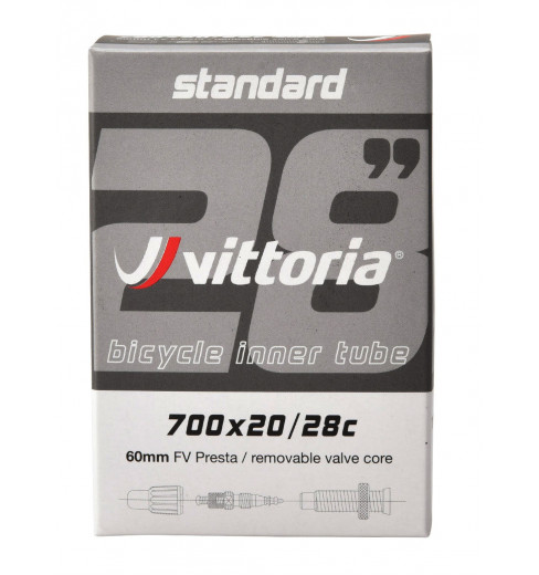 VITTORIA STANDARD 700x20/28c inner tube - Presta 60 mm
