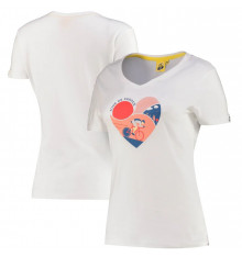 TOUR DE FRANCE Heart Graphic white women's t-shirt 2022