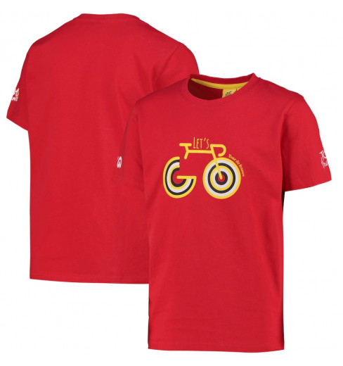 TOUR DE FRANCE T-Shirt Enfant Let's Go Rouge 2022