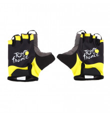 TOUR DE FRANCE black yellow cycling gloves