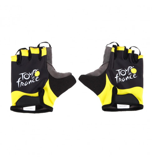 TOUR DE FRANCE black yellow cycling gloves