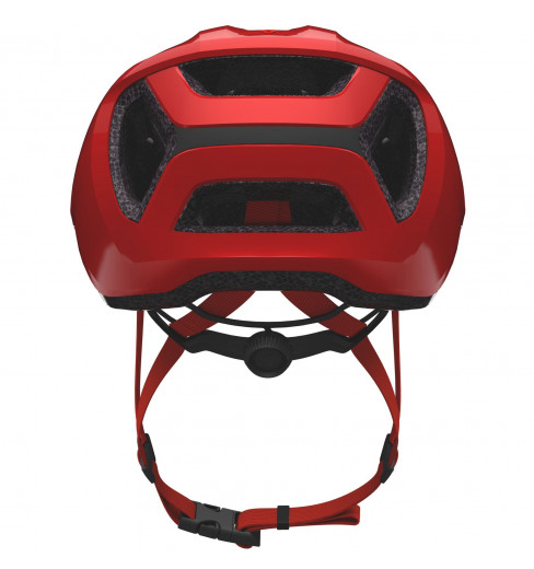 Casque Vélo SCOTT Supra 2025 – Gris Foncé/rouge – Taille Unique 54-61 Cm – Visière Amovible