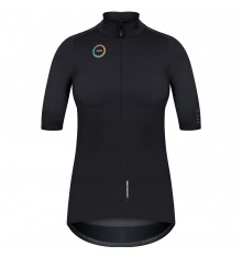 GOBIK ENVY JET BLACK waterproof women's short sleeves cycling jacket 2023