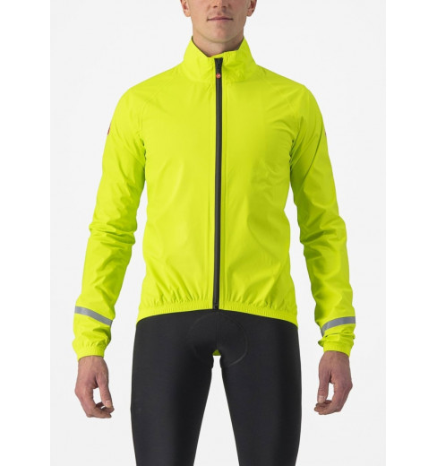 CASTELLI Emergency 2 Rain lime cycling jacket 2022