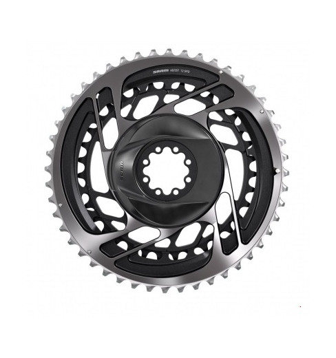 Ensemble plateaux SRAM Red AXS 12 Vitesses Direct Mount Non Power Polar gris 33-46