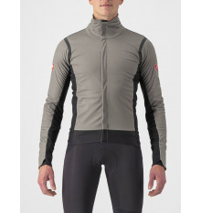 CASTELLI Alpha Ros 2 grey reflex winter cycling jacket 2023