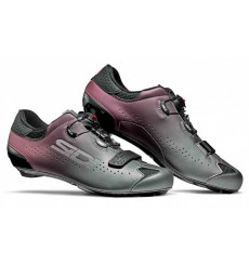 Chaussures vélo route SIDI Sixty anthracite wine - Edition limitée