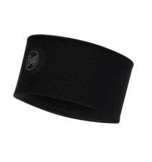 BUFF merino Midweight Solid Black headband