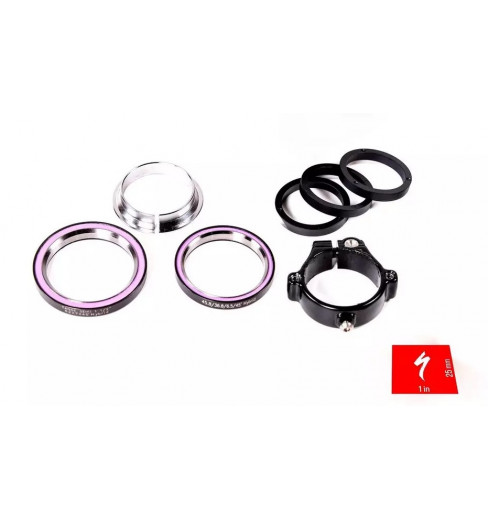 SPECIALIZED headset Roubaix Upper Lower bearings - compression ring collar spacers