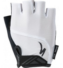 SPECIALIZED gants vélo courts Body Geometry Dual-Gel blanc