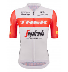 Maillot vélo manches courtes TREK SEGAFREDO Team original blanc rouge 2023