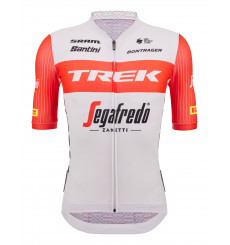TREK SEGAFREDO Team Race original white red short sleeve jersey 2023