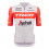 Maillot vélo manches courtes TREK SEGAFREDO Team Race original blanc rouge 2023
