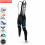 BJORKA Team Winter Black Turquoise Blue cycling tights 2022