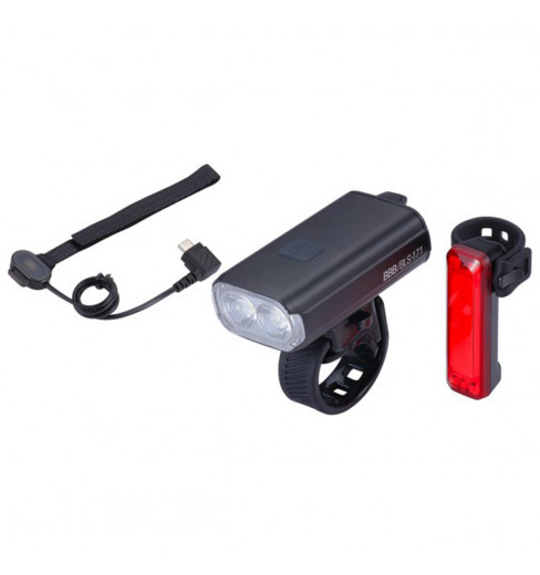 Éclairage LED Avant/arrière Pour Vélo Ou Trottinette - 4 Lumens - étanche IPX4 - Avec Piles Incluses