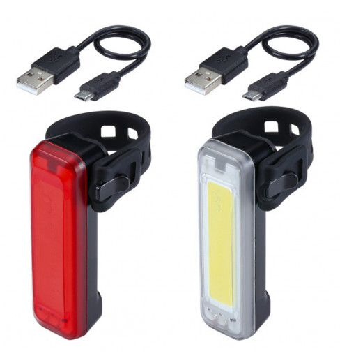 Kit éclairage vélo LED avant et arrière USB