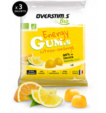 OVERSTIMS ORGANIC ENERGY GUMS Vegan Pack of 3