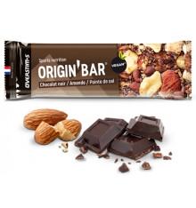 OVERSTIMS Origin'Bar de 40 g Chocolat Noir / Amande Pointe de Sel