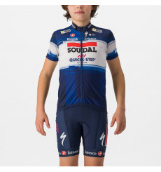 SOUDAL QUICK-STEP 2023 Kid Dark Blue / White kid's cycling jersey