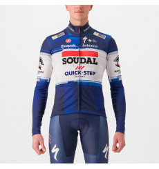 SOUDAL QUICK-STEP maillot manches longues thermique vélo homme Dark Blue / White 2023