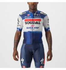 SOUDAL QUICK-STEP maillot manches courtes vélo homme Aero Race 6.1 Dark Blue / White 2023