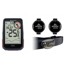 SIGMA compteur GPS Rox 4.0 Black Sensor Set Cadence Vitesse Cardio 