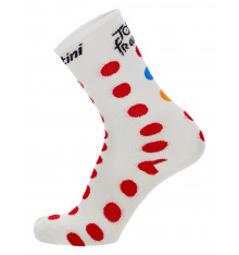 SANTINI chaussettes velo Tour de France à pois 2023