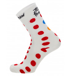 SANTINI Tour de France dotted summer cycling socks - 2022
