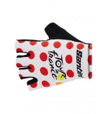 SANTINI dotted Tour de France summer cycling gloves
