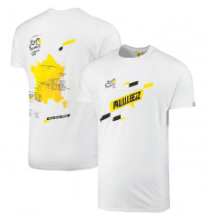 2023 Tour de France Parcours white t-shirt