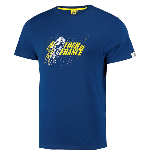 TOUR DE FRANCE Navy Blue Virage Graphic Men's T-Shirt 2023