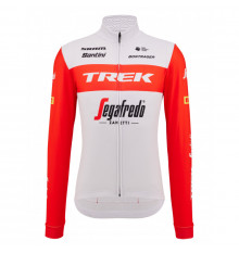 Maillot vélo manches longues Thermal blanc rouge TREK SEGAFREDO 2023