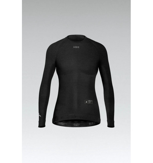 Women's long-sleeved base layer Winter Merino Coal GOBIK