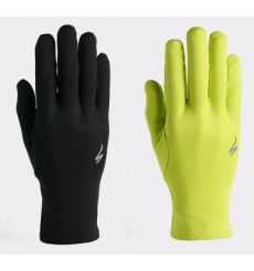 Gants vélo hiver adulte Optimiz G552 long jaune fluo/noir