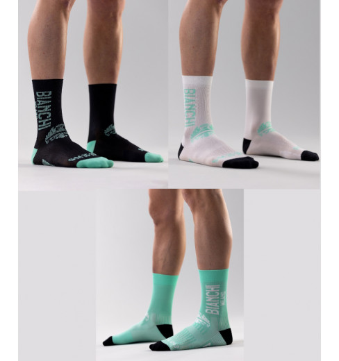 BIANCHI MILANO chaussettes vélo hautes 2024