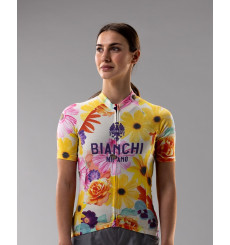 BIANCHI MILANO maillot vélo manches courtes femme Lifestyle Gravel 2024